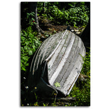 Load image into Gallery viewer, Fine Art Metal Print, Color Photography, Isle Royale, Weathered Boat