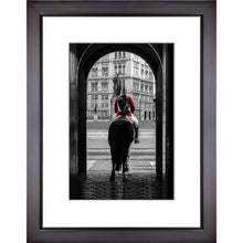 Load image into Gallery viewer, Framed Fine Art Print, London Guard on Horse