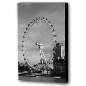Fine Art Canvas Print, London England, London Eye, Ferris Wheel