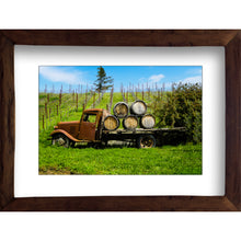 Load image into Gallery viewer, Framed Fine Art Print, California, Wine Country, Rustic Truck