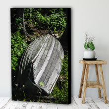 Load image into Gallery viewer, Fine Art Canvas Print, Michigan, Isle Royale, Weathered Boat