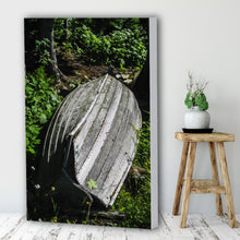 Load image into Gallery viewer, Fine Art Canvas Print, Michigan, Isle Royale, Weathered Boat