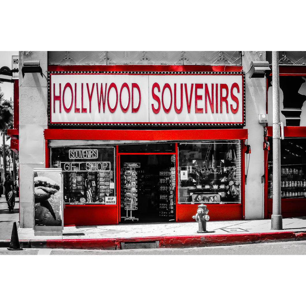 Fine Art Print, California, Hollywood Souvenirs, Urban Art
