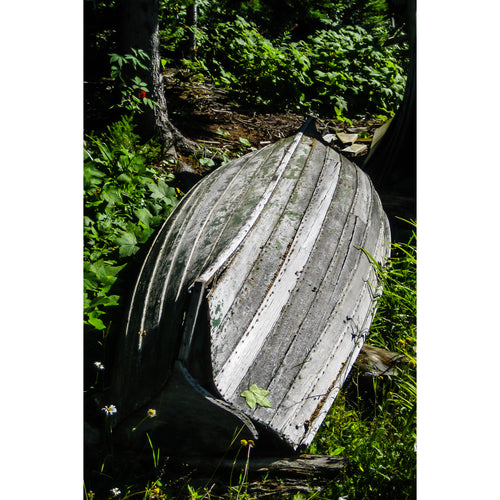 Fine Art Print, Michigan, Isle Royale, Weathered Boat
