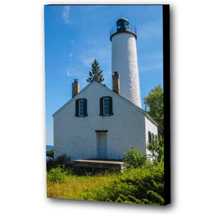 Fine Art Canvas Print, Michigan, Isle Royale, Lighthouse