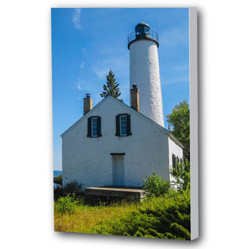 Fine Art Canvas Print, Michigan, Isle Royale, Lighthouse