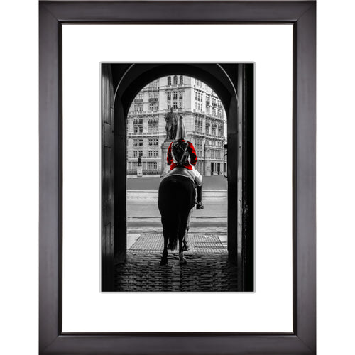 Framed Fine Art Print, London Guard on Horse