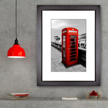 Load image into Gallery viewer, Framed Fine Art Print, London Phone Booth