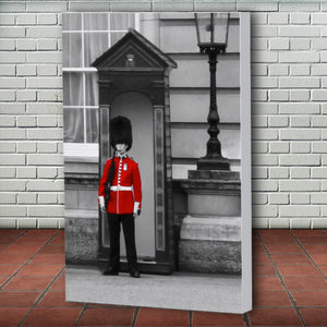 Fine Art Canvas Print, London England, Royal Guard