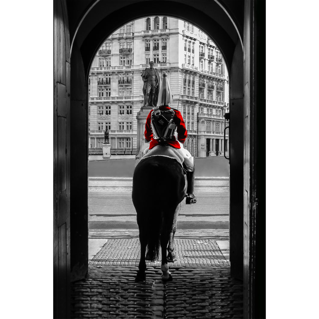 Fine Art Print, London Guard on Horse