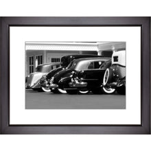 Load image into Gallery viewer, Framed Fine Art Print, Vintage Cars, Black and White