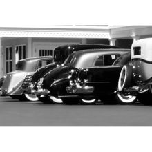 Load image into Gallery viewer, Fine Art Print, Vintage Cars, Black and White