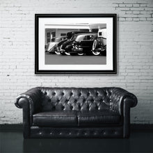 Load image into Gallery viewer, Fine Art Print, Vintage Cars, Black and White