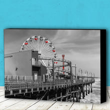 Load image into Gallery viewer, Fine Art Canvas Print, California, Beach, Santa Monica Pier