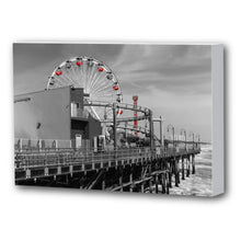Load image into Gallery viewer, Fine Art Canvas Print, California, Beach, Santa Monica Pier