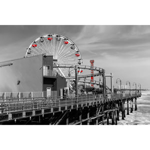 Fine Art Print, California, Santa Monica Pier, Ferris Wheel