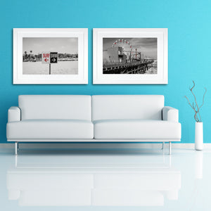 Framed Fine Art Print, California, Santa Monica Pier