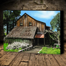 Load image into Gallery viewer, Fine Art Canvas Print, California, Wine Country, Rustic Barn