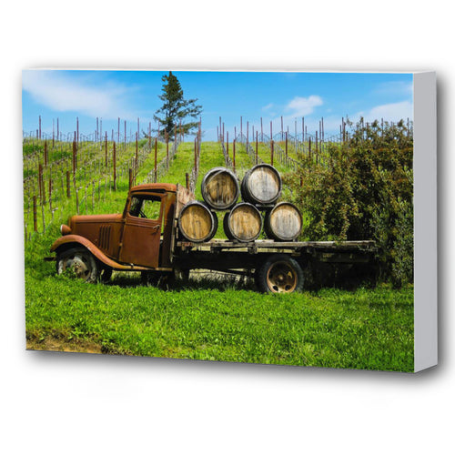 Fine Art Canvas Print, California, Wine Country, Old Truck