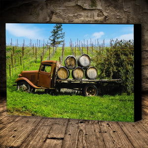 Fine Art Canvas Print, California, Wine Country, Old Truck