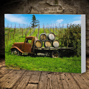 Fine Art Canvas Print, California, Wine Country, Old Truck
